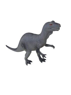 Imperial Allosaurus Dinosaur Figure Vintage Plastic Toy 1990s Gray
